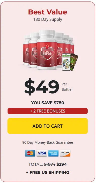 Gluco Armor 6 bottle price 
